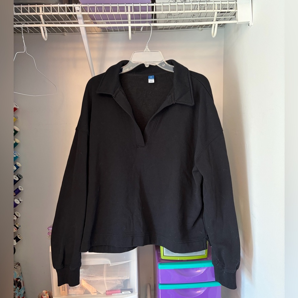 Tall Long Sleeve Sweater with Collar Old Navy